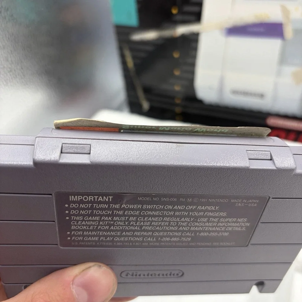 Super Nintendo SNES Super Set Console w/ Box, Super Mario World, OEM Controller